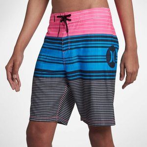Hurley Men's Strands 20" Boardshorts - Photo Blue